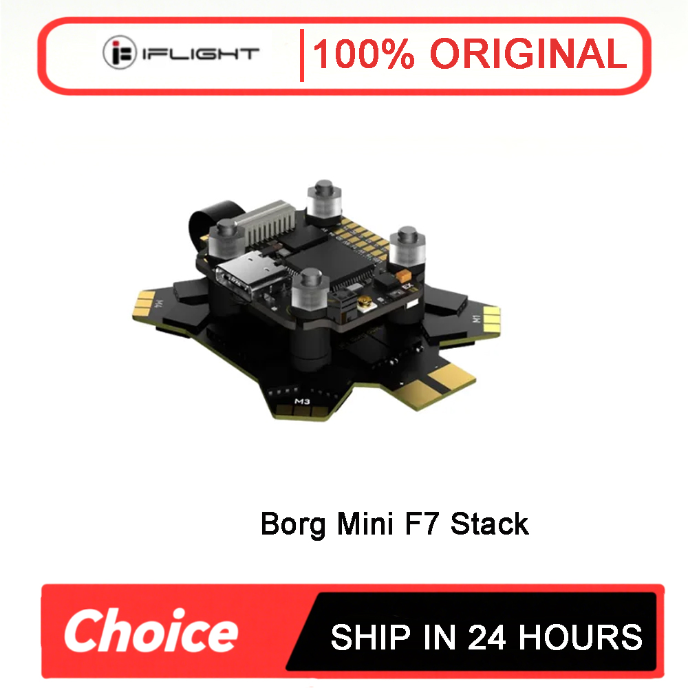 Fpv Flight Controller F7 Stack 60A - Borg Mini F7 Stack com ESC