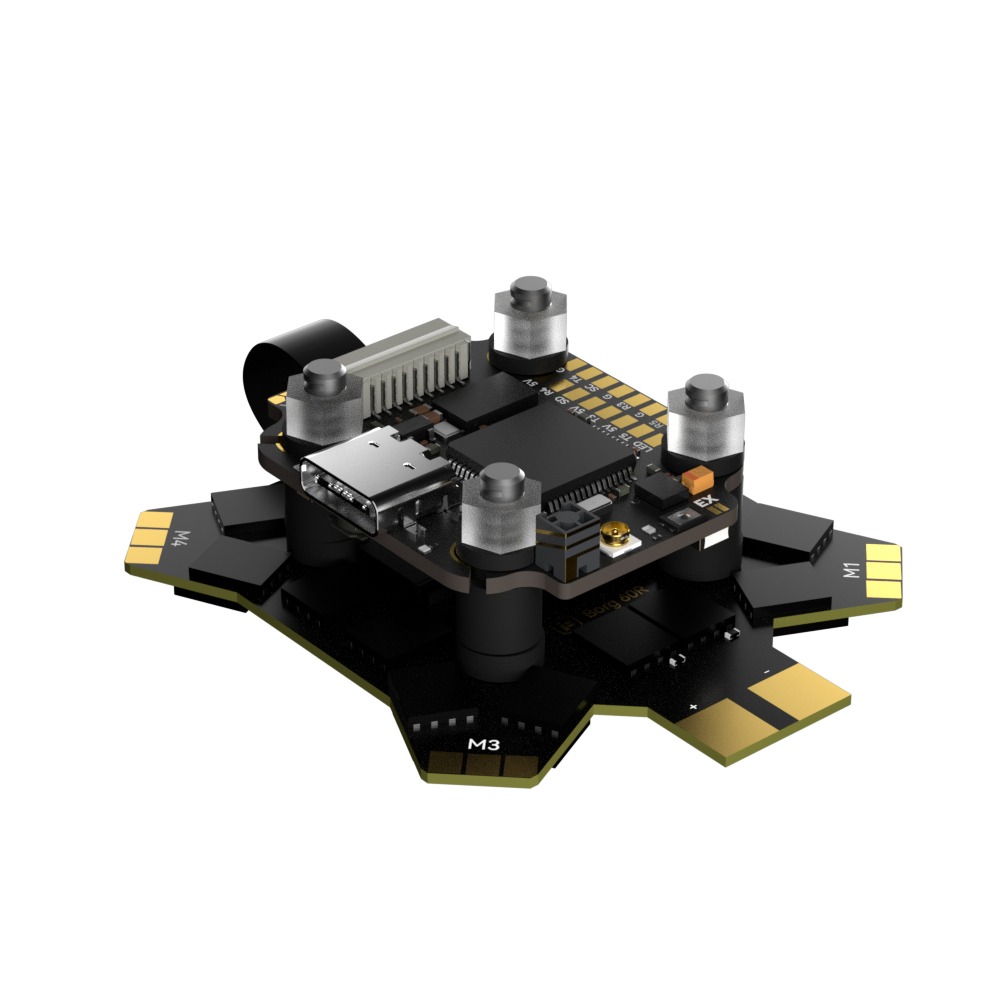 Borg Mini F7 Stack com ESC LiH - Fpv Flight Controller F7 Stack 60A avaliação e preço